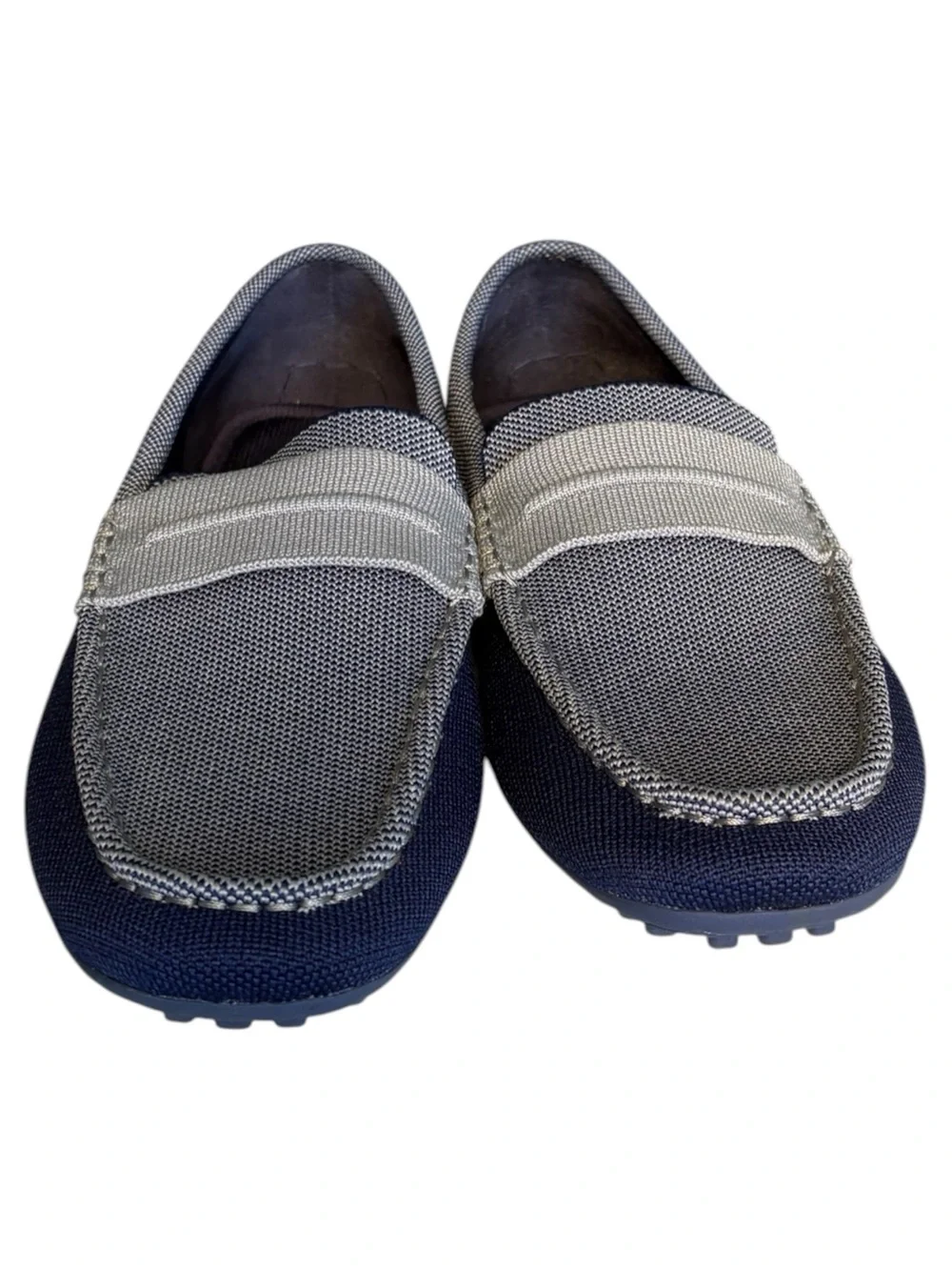 Rothy’s Amalfi Blue & Gray Men’s Driving Loafers Size 10.5